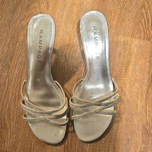 RAMPAGE GREY DRESS HEEL SHOES - Picture 2 of 5